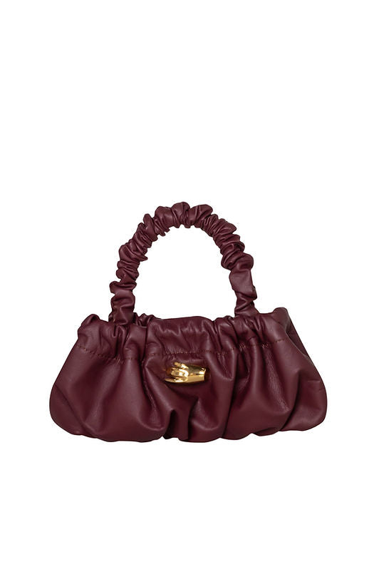 Petite Pierre Burgundy Leather Bag