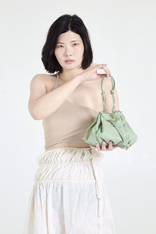 Alpha Mint Leather Bag