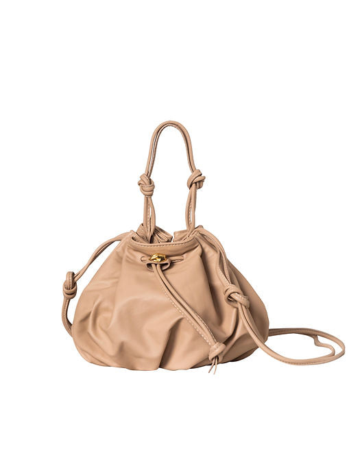 Alpha Beige Leather Bag