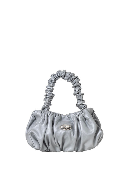 Petite Pierre Silver Leather Bag