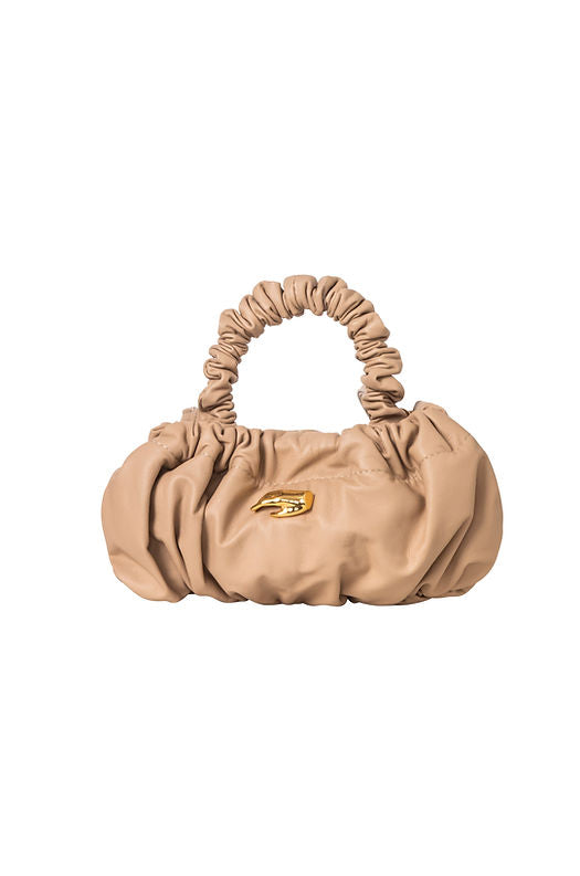 Petite Pierre Beige Leather Bag