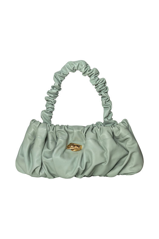 Pierre M Mint Leather Bag