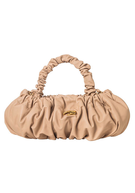 Pierre M Beige Leather Bag