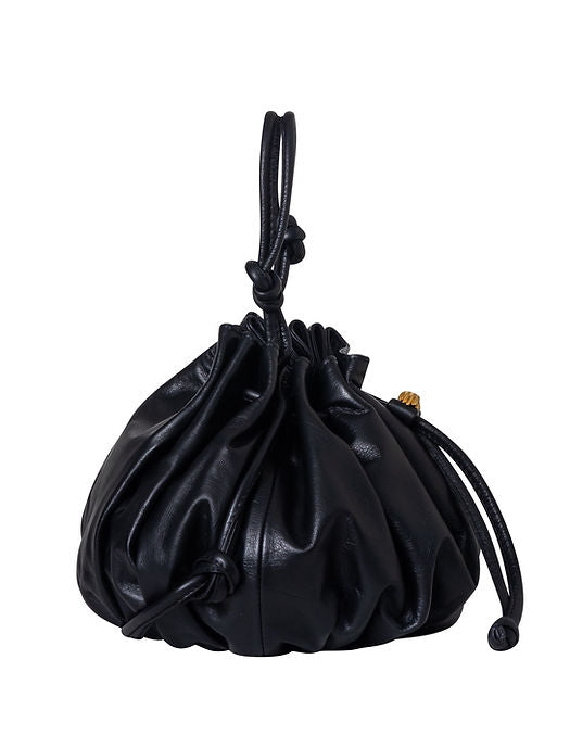 Alpha Black Leather Bag