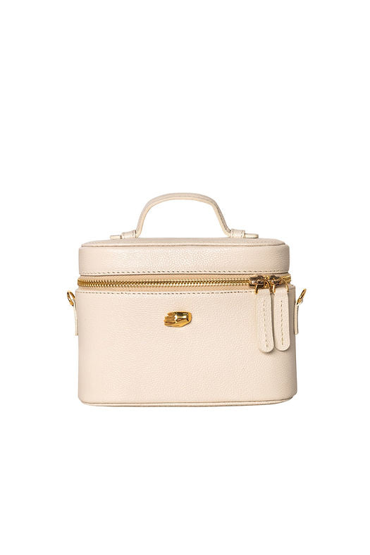 Petite Voyager Cream Leather Bag