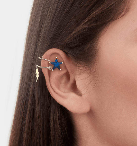 Celeste Ear Cuff Sapphire