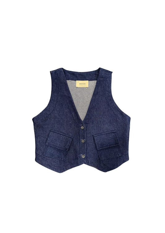 Blue Denim Vest