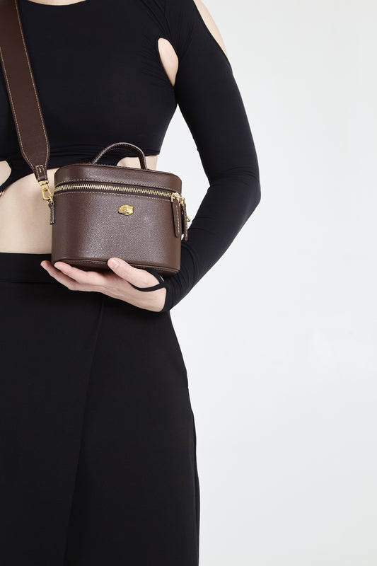 Petite Voyager Brown Leather Bag